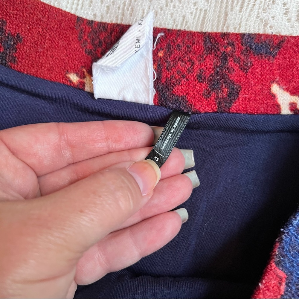 Anthropologie Akemi & Kim rust pattern midi skirt - Picture 4 of 9